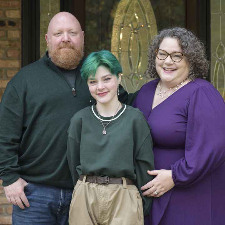 Joe, Barry, and Brigit Stevens