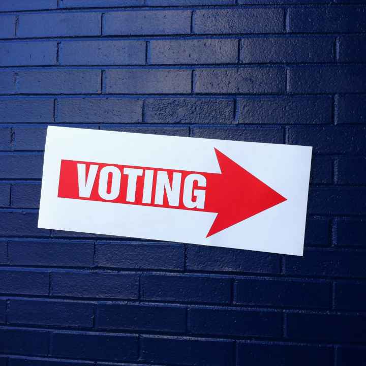 voting sign